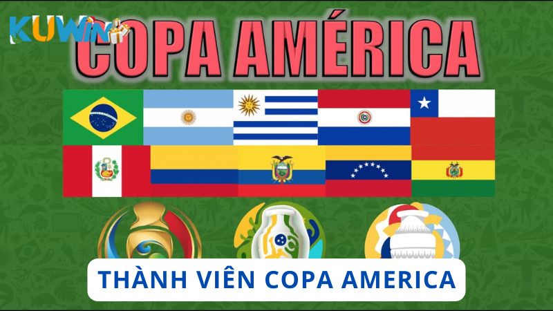 Những thành viên chính thức có trong giải Copa America